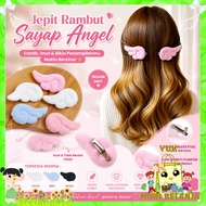YMB Pair of Angel Wing Hair Clips Bangs Clips Angel Wing Hair Clips Cute Lightweight Hair Fashion Ac