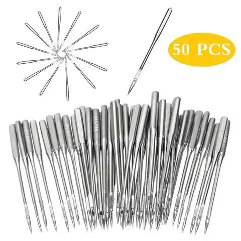 50PCS Home Sewing Machine Needles Sharp Universal Regular Point 11/75 12/80 14/90 16/100 18/110 DIY 