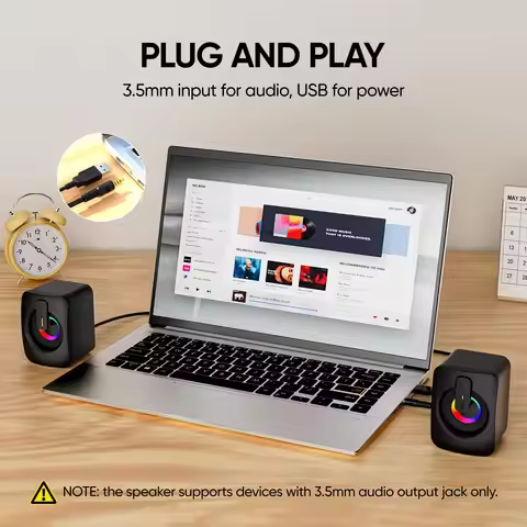 AUX Home Office Computer Speaker Suitable for Macbook Desktop Laptop Speaker Computer Speaker with M