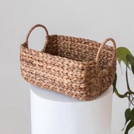 Tray Handle Rotan Ikea Ayaman Enceng Gondok / Baki Nampan Keranjang Serbaguna