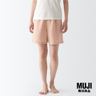 มูจิ กางเกงขาสั้นผ้าไลโอเซลลินิน ผู้หญิง - MUJI Lyocell Linen Short Pants