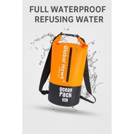 Go bag 20L Waterproof Dry Bag Matibay na PVC Floating Bag para sa Beach Hopping at Outdoor 2I19