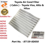 Toyota Air Cond Filter ( Cabin ) - Toyota Vios, Altis & Hilux ( 87139-0D050 )