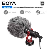 BOYA BY-MM1 On-camera Cardioid Condenser Microphone for PC Mobile Smartphone Android iPhone DSLRs Recording Streaming Vlogging