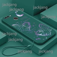 Casing Huawei Y7 2018 NOVA2 LITE Cute Animal Series Purple Butterfly Tpu Soft Case PHONE CASE