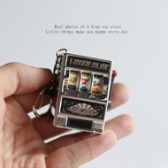 Bk Boredom lottery draw mini lottery Machine pendant Keychain Creative Gift Decompression Toy Machin