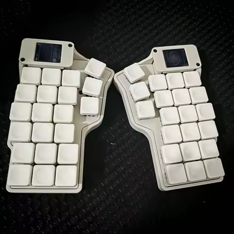 NEW Corne V4.1 SplitKeyboard Kit Custom Wireless Bluetooth Hot Swap ZMK DIY Screen Display 500mA bat
