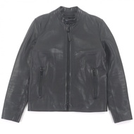 COACH黑色牛皮雙拉鍊顏色領單排扣騎行夾克，成色極佳，XS 碼。正品。推薦男士穿著。