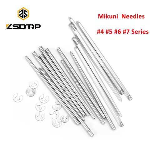 ZSDTRP Mikuni 4 5 6 7 Series Jet Needles for VM16-VM44 TM24-TM38 TM Series Flat Slide Round Slide Ca