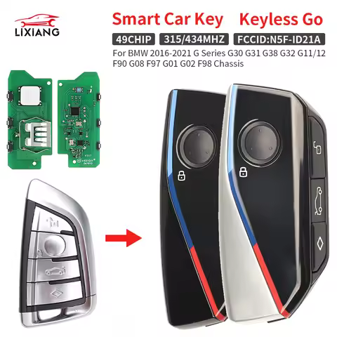 LIXIANG N5F-ID21A ID49 315/434MHz Proximity Car Remote Key For BMW G Series 3 5 6 7 X3 X5 X7 G01 G02