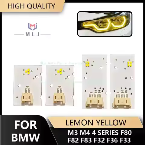 CSL for BMW M3 M4 4 series F80 F82 F83 F32 F36 F33 DRL yellow gold color LED board LCI daytime runni