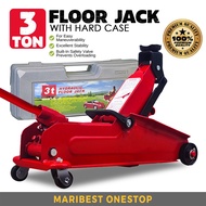 3 Ton Floor Jack With Hard Case Hydraulic Car Jet Jack Kereta Jack Buaya Jek Kereta Tayar Car Repair