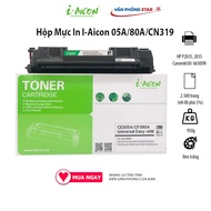 Hộp mực 05A/80A CHÍNH HÃNG I-AICON Dùng cho máy in HP LaserJetP2035 2055/Canon LBP 6650/ 6650DN - CE