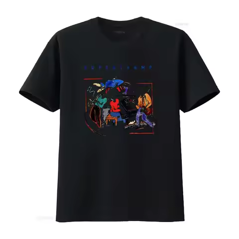 Vintage Rock Concert Music Live '88 Supertramp T Shirt with Band Performance Print vintage Washed To