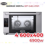 UNOX BAKERLUX SHOP.Pro Rosella XEFT-04EU-ETDP Convection Oven 600x400 4 Trays Humidity Steam Injection 2 Fan Speeds Bake