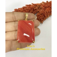 23k Titanium BIG BIG Box Pendant (Gold)