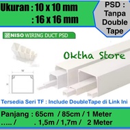 PSD Niso Ducting 10x10mm 16x16mm WITHOUT Double Tape 16x25 25x25 25x40 40x40 Length 1.7 Meters Cable
