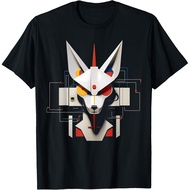 Fox Fantasy Artwork Geometric - Animal Art Fox T-Shirt