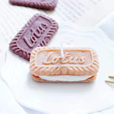 DIY Biscuit Shape Candle Silicone Mold Handmade Biscuit Chocalate Baking Mould