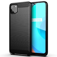 Realme C11 C12 C15 C17 7i 7 Softcase Brushed Carbon ipaky Cover Silicone Carbon