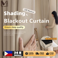 100% Blackout Curtain for Window 5/6/7/8/9FT Ring Curtains Soundproof Heat Insulation Curtain