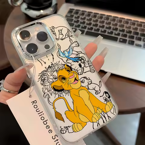 Lovely Cartoon Lion King Nalas Phone Case For Google Pixel 10 9 8 7 8A 9A XL Pro 4G 5G Transparent S