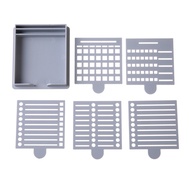 [Lapurer]Sticky Note Stencil Template- Note Holder for Planning Organization,Note Organizer for Offi