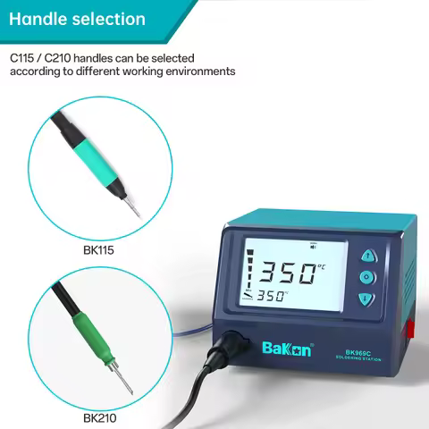 BK969C Soldering Station Large-Screen, Ergonomic Handle with Iron Tip C115/C210 Sleep Function Fast 