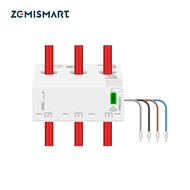 Zemismart Zigbee Smart Energy Meter 3Phase 4Wire 63A Power Monitoring Works With For Tuya fan capaci
