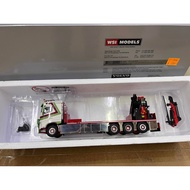 WSI 1: 50 VOLVO FH4 8X4 PALFINGER VOLVO Truck with Car Hanging Model 01-3456