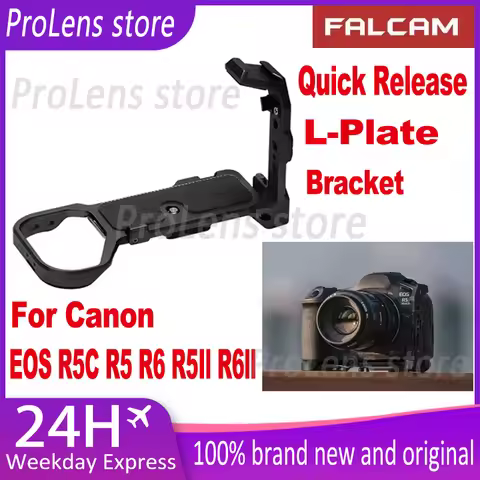 FALCAM for Canon EOS R5C R5 R6 R5II R6II Quick Release L-Plate Bracket - Fast Mounting System for Gi