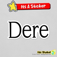 DEE LOGO Theresia Margaretha Gultom Sticker Music Music Music Music Vinyl Waterproof Sticker