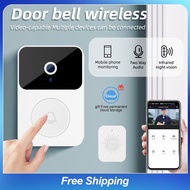 X9 Video doorbell Wireless WiFi doorbell camera Home wireless doorbell Free cloud storage two-way voice night vision