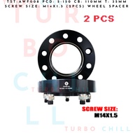 TST-AWF008 PCD: 5-150 CB: 110MM T: 35MM SCREW SIZE: M14X1.5 (2PCS) WHEEL SPACER
