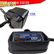 Dashboard Speedometer LCD Display Electronic RPM Indicator for CG125-CG150 Parts [highways.my]