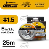 Senar Leader Acullon Leader Tridentech 100% FluoroCarbon Senar Pancing Kaku Hard