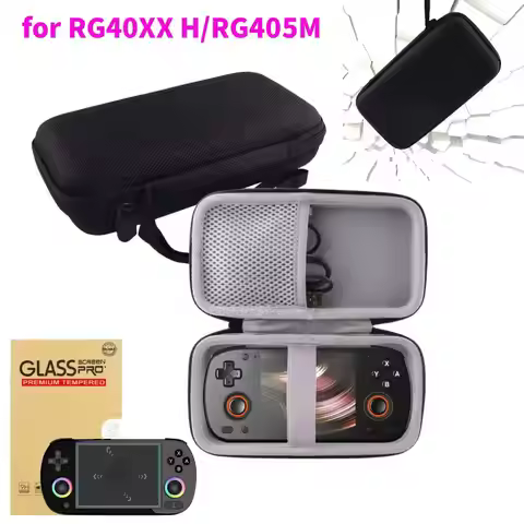 EVA Hard Carrying Case Anti-scratch Shockproof Travel Protective Case with Hand Strap for ANBERNIC R