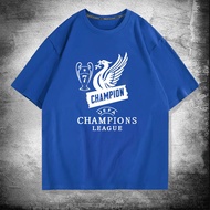 2026Liverpools Champions League T-shirt for Men Women Short Sleeve Tshirt Summer Women's Soccer Spor
