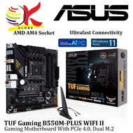 ASUS TUF GAMING B550M-PLUS WIFI II AM4 GAMING MOTHERBOARD COMBO PROCESSOR AMD AM4 RYZEN 5 5500 , AMD