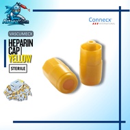 Heparin Cap Yellow CONNECX [Original] Sterile Injection Stopper for IV Cannula Penutup Heparin Kunin