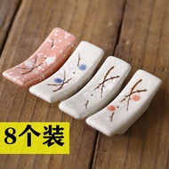 chopstick holder Japanese Style Plum Blossom Chopstick Holder Ceramic Chopstick Holder Chopstick Pillow Creative Kitchen Chopstick Holder Tableware Spoon Chopstick Holder