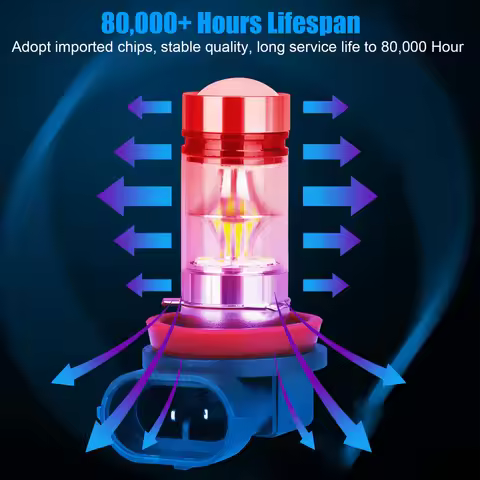 2pcs H11 H8 H8 H9 LED mist drive light bulb DRL High power 100W light 6000k ultra white,, easy to in