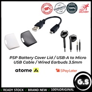 PSP ACCESSORIES / WIRED EARBUDS 3.5mm / CHARGING CABLE
