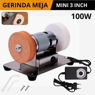 Mesin Gerinda Meja Mini Gerinda Duduk 3 Inch Gerinda Asah Portable 100W Murah