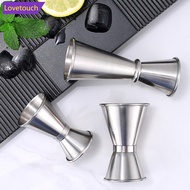 LOVETOUCH 15/30ml 30/60ml Double Spirit Jigger Stainless Steel Measure Cup Cocktail Drink Wine Shake