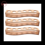 【hzhaiyaa1.sg】3X Shot Glass Holder Set-1Oz/30Ml Shot Glass Set Bamboo Shot Glass Holder, 6 Hole Shot