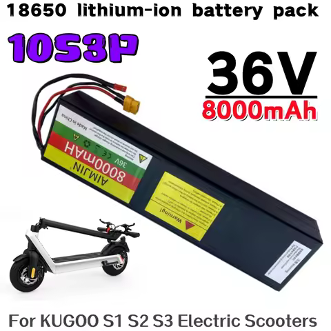 36V 8Ah Battery Pack 10S3P For Scooter Pack Battery With BMS