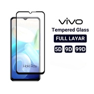 Tempered Glass Full Layar 9D Vivo Y91 Y91i Y91c Y97 Y95 Y93 Y93s Y90i Y90 Y85 Y83 Pro Y83 Y81 Y76 5G