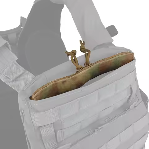 Tactical Plate Carrier Double Zipper Cover Insert Pouch for Crye AVS Vest Storage Airsoft Hunting Ve