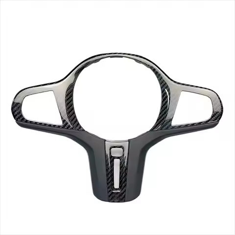 Dry Carbon Fiber Interior Steering Wheel Cover Trim For BMW 3/4/5/6/7 Series G20 G30 G32 G80 G02 F90